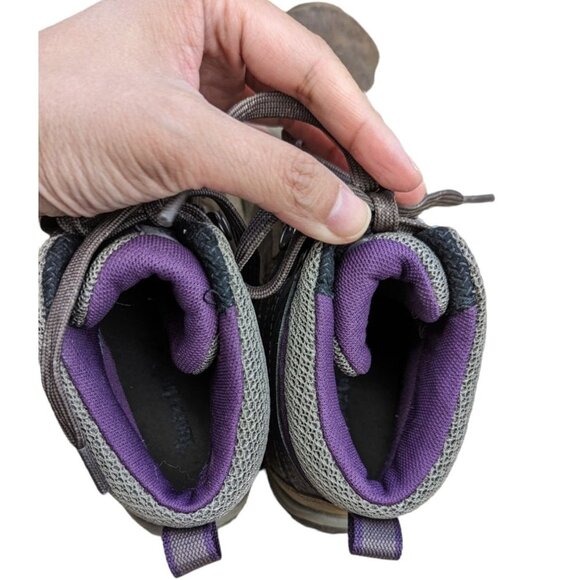 Womens Timberland Norwood Brown Pink Leather Mid Hiking Boots Size 6.5 - Picture 5 of 10